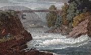 John William Edy Romantic Bridge, near Skeen oil painting on canvas